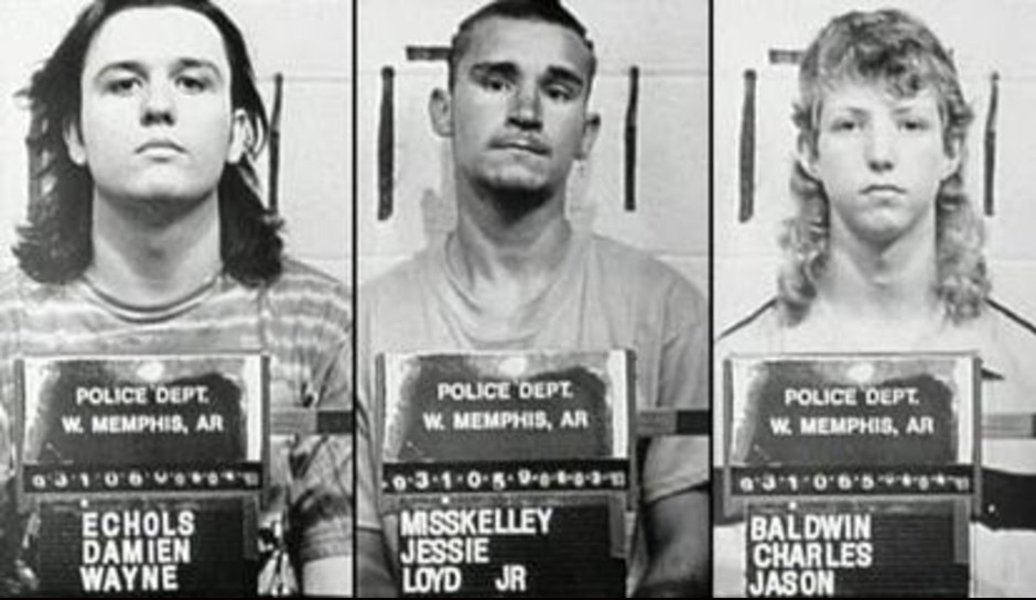 West Memphis three mugshots: Echols, MIsskelly, and Baldwin